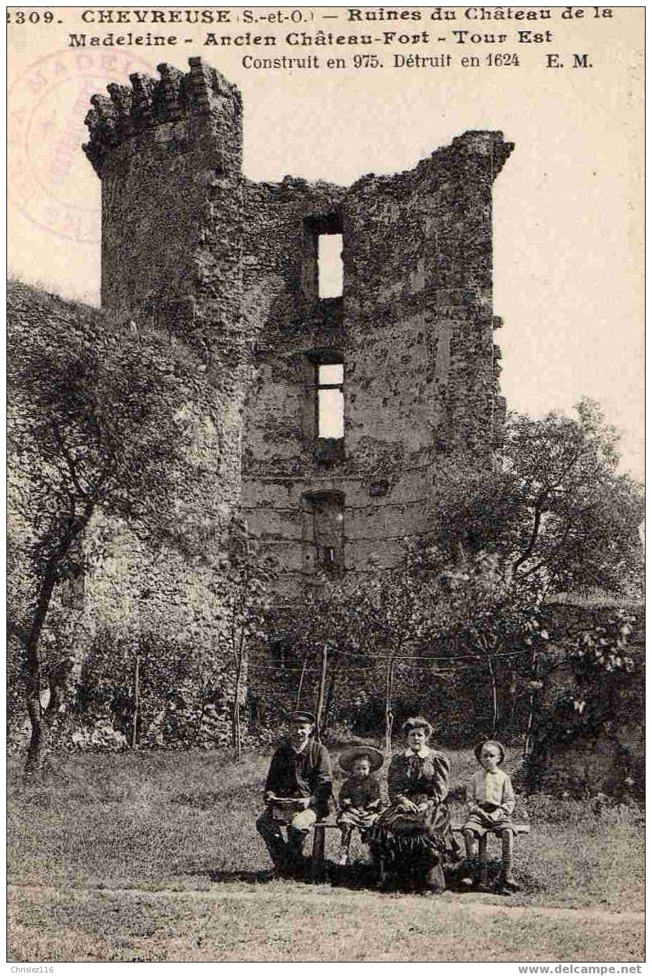 78 CHEVREUSE Château De La Madeleine  Beau Plan Animé - Chevreuse