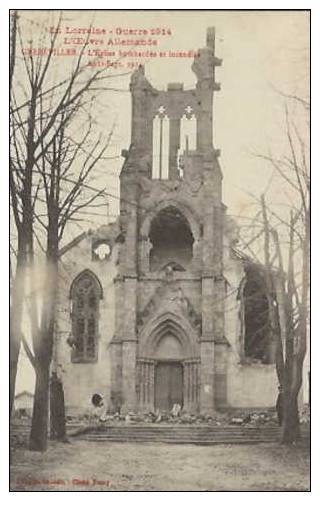 54 - GERBEVILLER - L'Eglise Bombardée Et Incendié - Août-Sept. 1914 - Gerbeviller