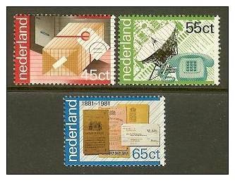 NEDERLAND 1981 MNH Stamp(s) P.T.T. 1220-1222 #7025 - Unused Stamps