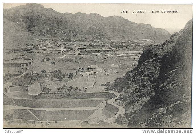 ASIE - PROCHE ORIENT - YEMEN - ADEN - CITERNE - RESERVOIR à EAU - 295 Edit. MESSAGERIE MARITIME Avant 1904´s - Yémen