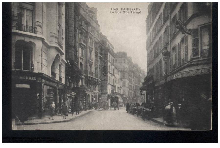 75.... PARIS.. .XIeme...LA RUE OBERKAMPF. ECRITE....‹(•¿•)› - Arrondissement: 11