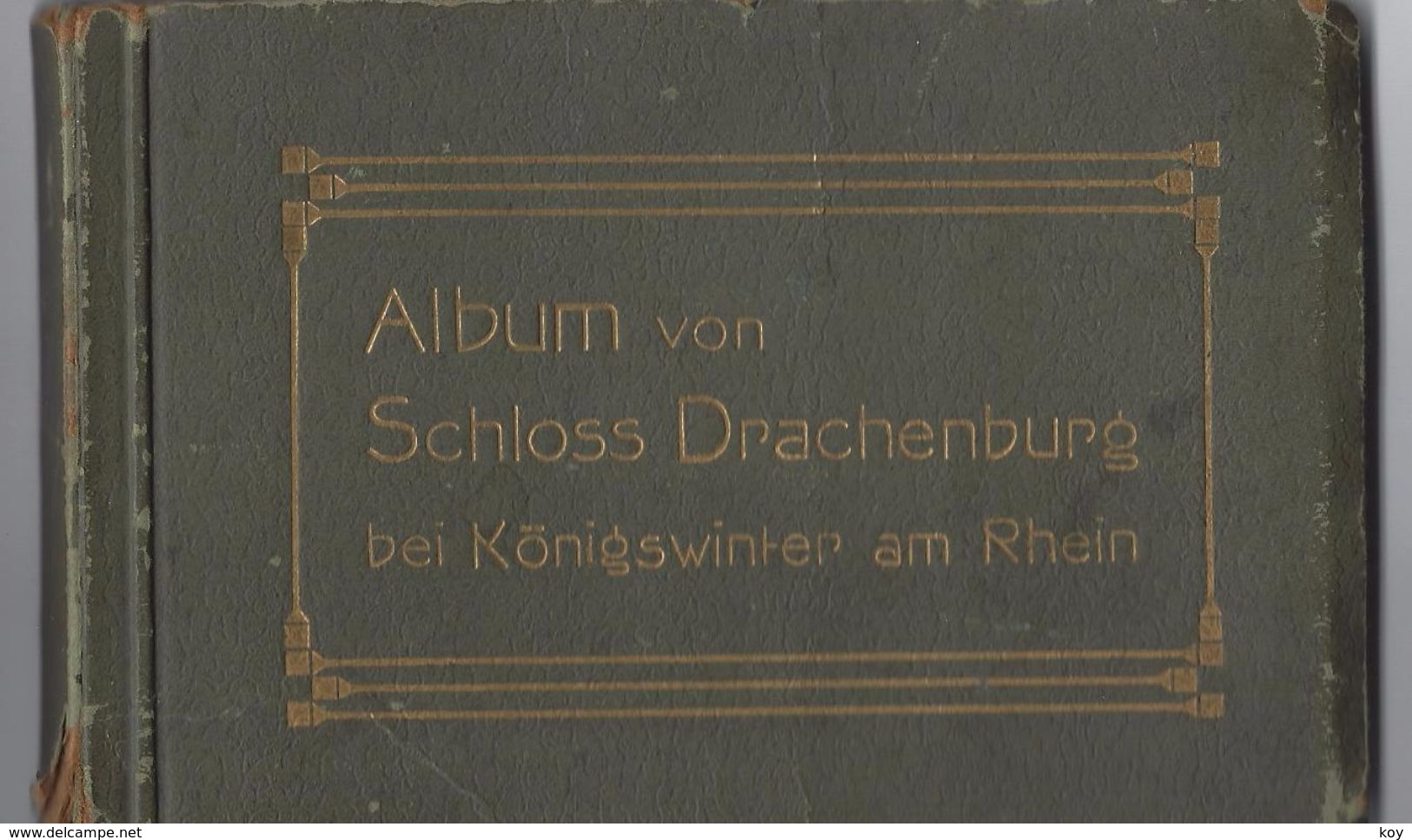 15 LITHOS !!   " DRACHENBURG "  MIT GOLDRAHMEN  > FARB -  AK  +  - 1912  * * *