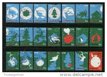 Nederland 1998 December Zegels Gebruikt 1788-1808 # 1341 - Used Stamps