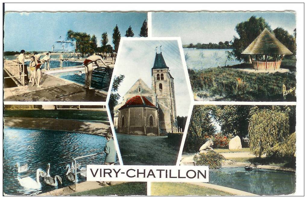 VIRY CHATILLON Carte 5 Vues - Viry-Châtillon