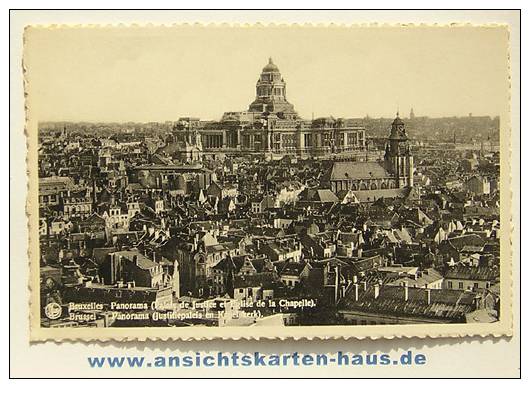 D 4224 - Bruxelles. Panorama - Alte S/w Foto-Ak, Handschriftl. Datiert 1942 - Multi-vues, Vues Panoramiques