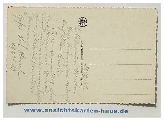 D 4224 - Bruxelles. Panorama - Alte S/w Foto-Ak, Handschriftl. Datiert 1942 - Mehransichten, Panoramakarten