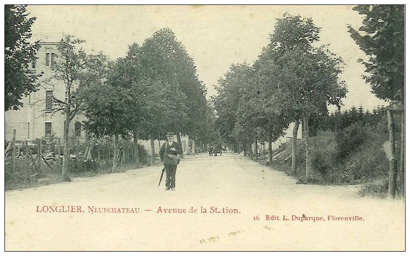 BELGIQUE:Longlier.Neufcha     Teau.-Avenue   De La Station.1909. - Neufchâteau