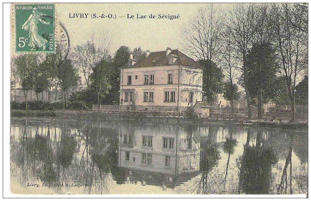 Cpa  Collorisé LIVRY Le Lac De Sévigné - Livry Gargan