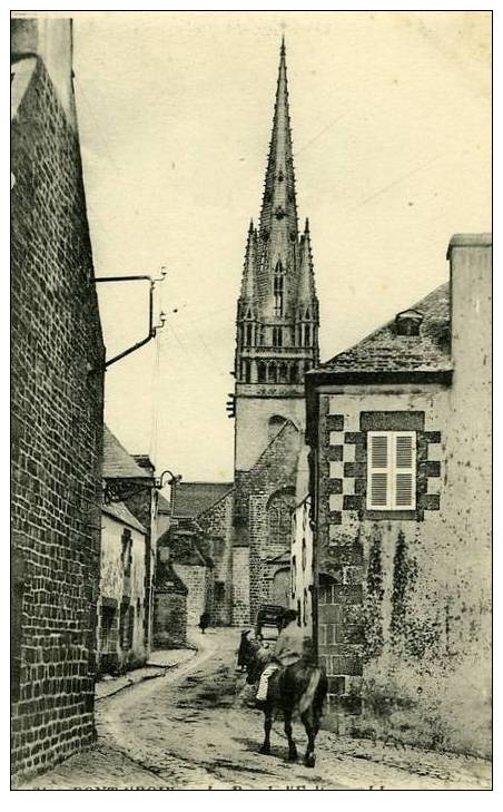 29 .  PONT-CROIX . LA RUE DE L'EGLISE . - Pont-Croix