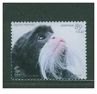 SPE0135 Specimen Zoo Tamarin Empereur 2503 Portugal 2001 Neuf ** - Monkeys