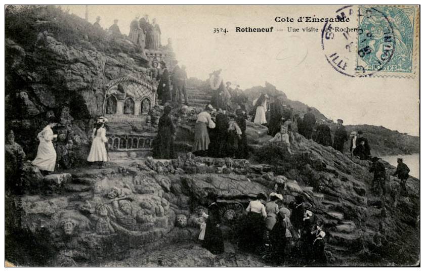 ROTHÉNEUF Visite Des  Rochers - Rotheneuf