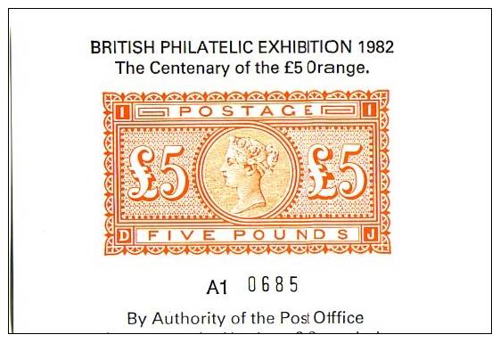 Exhibition - British Philatelic Exhibition 1982 - Expositions Philatéliques