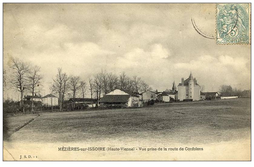 MEZIERES Sur ISSOIRE 87 - Vue Prise De La Route De Confolens - Meziere Sur Issoire
