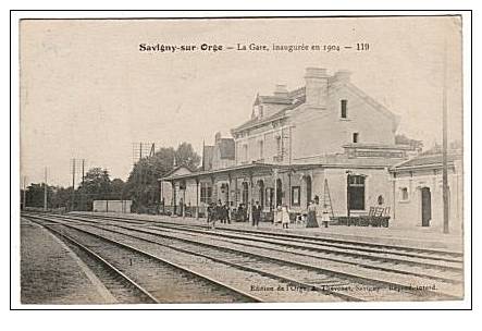 CPA 91 SAVIGNY SUR ORGE - La Gare, Inauguree En 1904 - Savigny Sur Orge