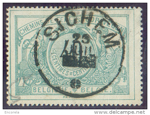 CF N°34 - 40 Centimes Vert Et Noir, Oblitération De La Ligne Concédée De SICHEM * 23 Juil.  Belle Frappe Centrale - 2086 - Autres & Non Classés