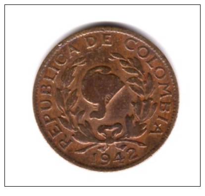 Piéce  De 5 Centavos De 1942 De La Colombie - Colombie