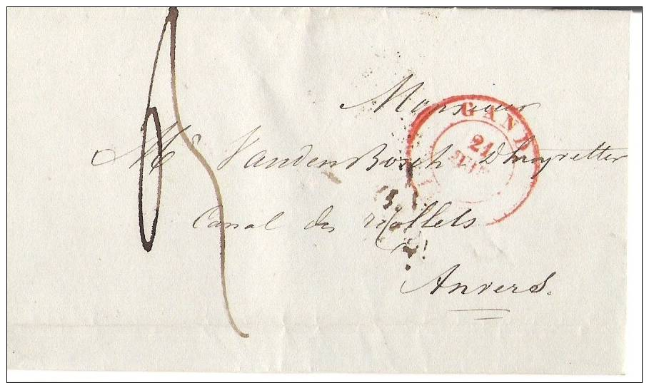 LAC GAND 21/6/1845 "SOEURS DE LA CHARITE" - ANVERS VACATION 1 HERL.N°70 Ind13=900FB ACTIONS/OBLIGATIONS - 1830-1849 (Belgique Indépendante)