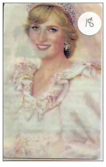 PRINCES DIANA Op Telefoonkaart - Lady Di - Princesse Diana - (18) - Characters