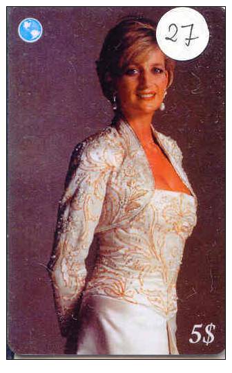 PRINCES DIANA Op Telefoonkaart - Lady Di - Princesse Diana - (27) - Characters