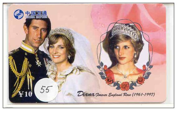 PRINCES DIANA Op Telefoonkaart - Lady Di - Princesse Diana - (55) - Personen