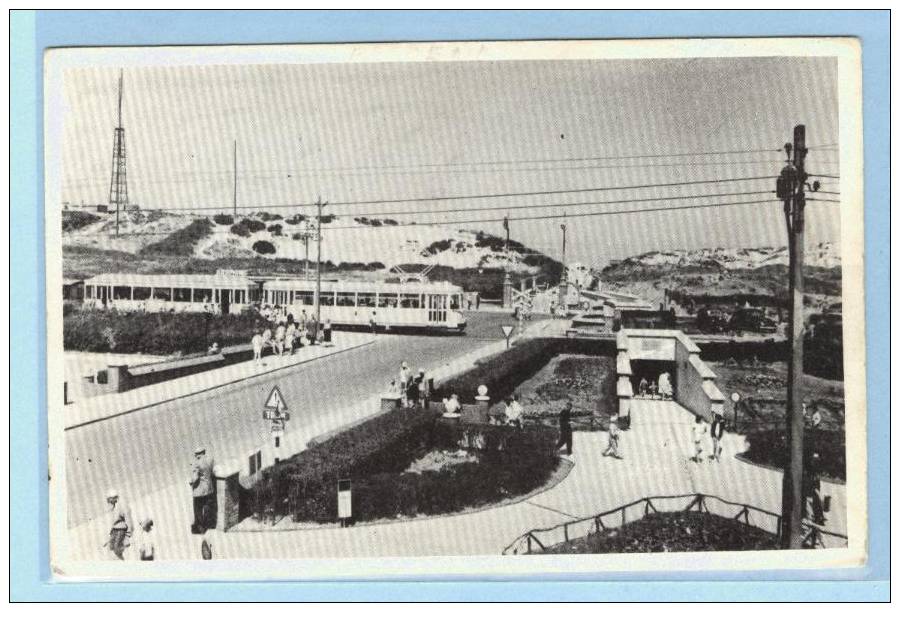 BREDENE   TRAMLIJN  TUNNEL ONDER DE BAAN  MOOIE FOTOKAART - Bredene