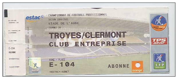 B91 TROYES - CLERMONT Champ. De France 04-05 Journée 28 - Altri & Non Classificati