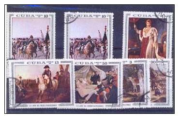 7 Timbres Oblit. De Cuba De 1981 - Napoleon