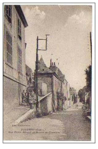 VOUVRAY . RUE VICTOR ET MONTEE DE CIMETIERE (état Haut Cassé Plié) - Vouvray