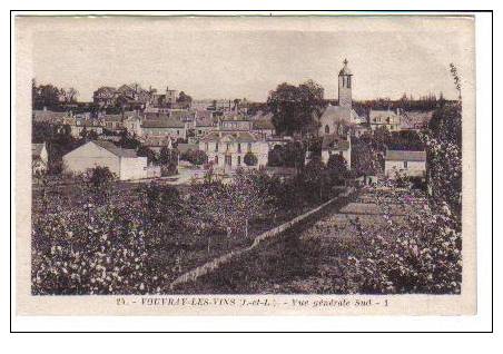 VOUVRAY . VUE GENERALE SUD - Vouvray