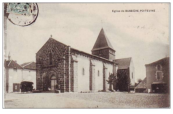 Dép 87 - B670 - Bussiere Poitevine - L´église - Bon état - Bussiere Poitevine