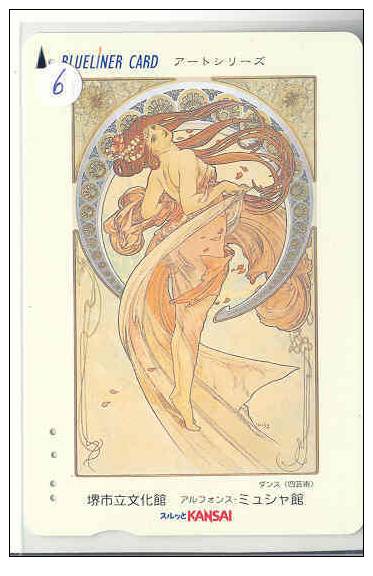 ALPHONSE MUCHA Sur Telecarte (6) - Pittura