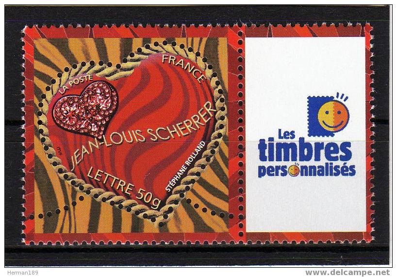 TIMBRE PERSONNALISE N° 3862A** AVEC VIGNETTE TIMBRES PERSONALISES NEUF LUXE - Autres & Non Classés