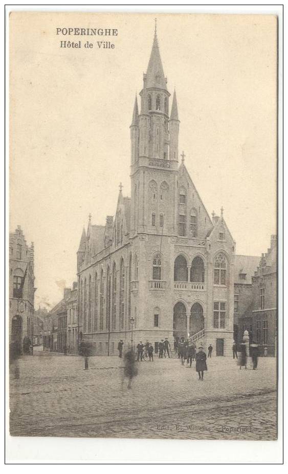 Poperinge: Hotel De Ville,staat: Vouw Boven Zie Scan - Poperinge