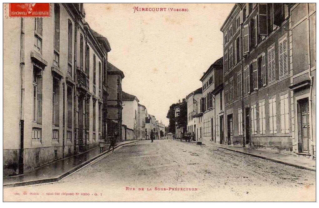 MIRECOURT Rue De La Sous Prefecture - Mirecourt