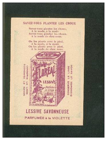 Lessive Savonneuse  Violette Image Devinette  Chanson Française Savez Vous Planter Les Choux ? Arrosoir Jardinier R11 - Andere & Zonder Classificatie