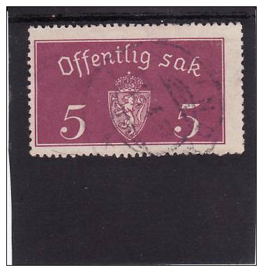 Norvege - Service Yv.no.10 Oblitere(d) - Service