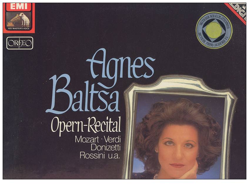 Agnes Baltsa, Airs D´opéras - Oper & Operette