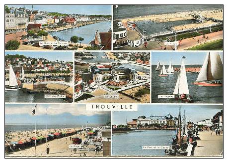 Trouville Le Quai Et La Touques, La Piscine, POrt Des Yachts, Le CAsino, Les Régates, La Plage, Le Port Et Le CAsino - Bolbec