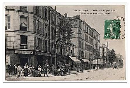CPA 92 CLICHY - Boulevard National Pres De La Rue De L Union - Clichy