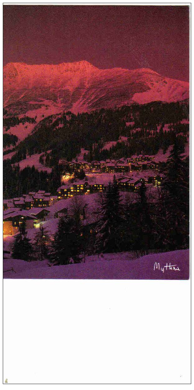 Carte Postale  73.  Valmorel  Crépuscule Sur La Staton - Valmorel