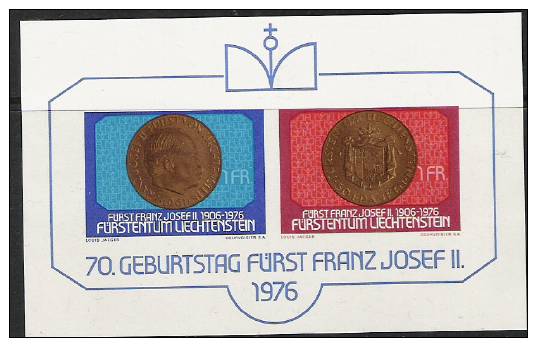 Liechtenstein, Mi Bl 10 Année 1976  Neuf,  Voir Scan - Blocs & Feuillets