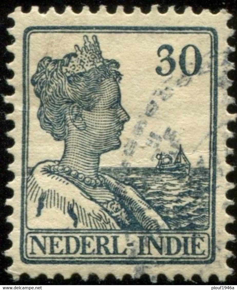 Pays : 232 (Inde Néerlandaise : Colonie Néerlandaise)  Yvert Et Tellier N° :  114 (o) - Nederlands-Indië