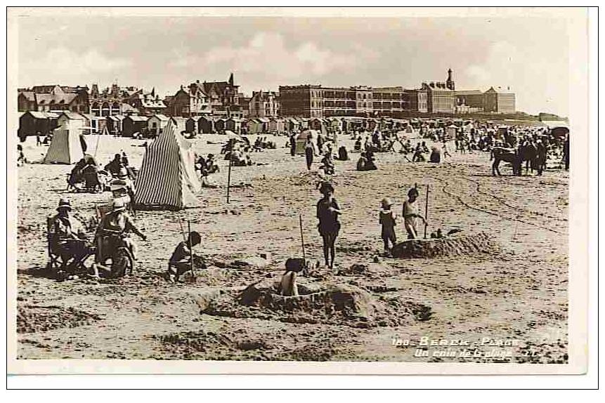 62 BERCK PLAGE Un Coin De La Plage Très Animée N° 180 Carte Photo - Berck