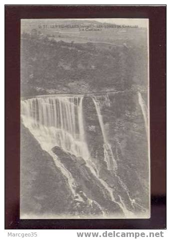 13166 Les échelles Les Gorges De Chailles La Cascade édit.C. N°91 Belle Carte - Les Echelles