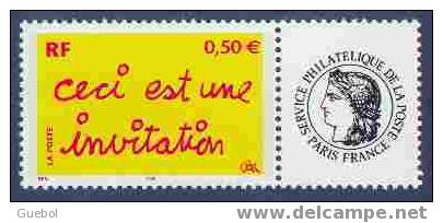 France Personnalisé N° 3636 A.a ** Invitation - Logo " Cérès " Gomme Brillante - Altri & Non Classificati