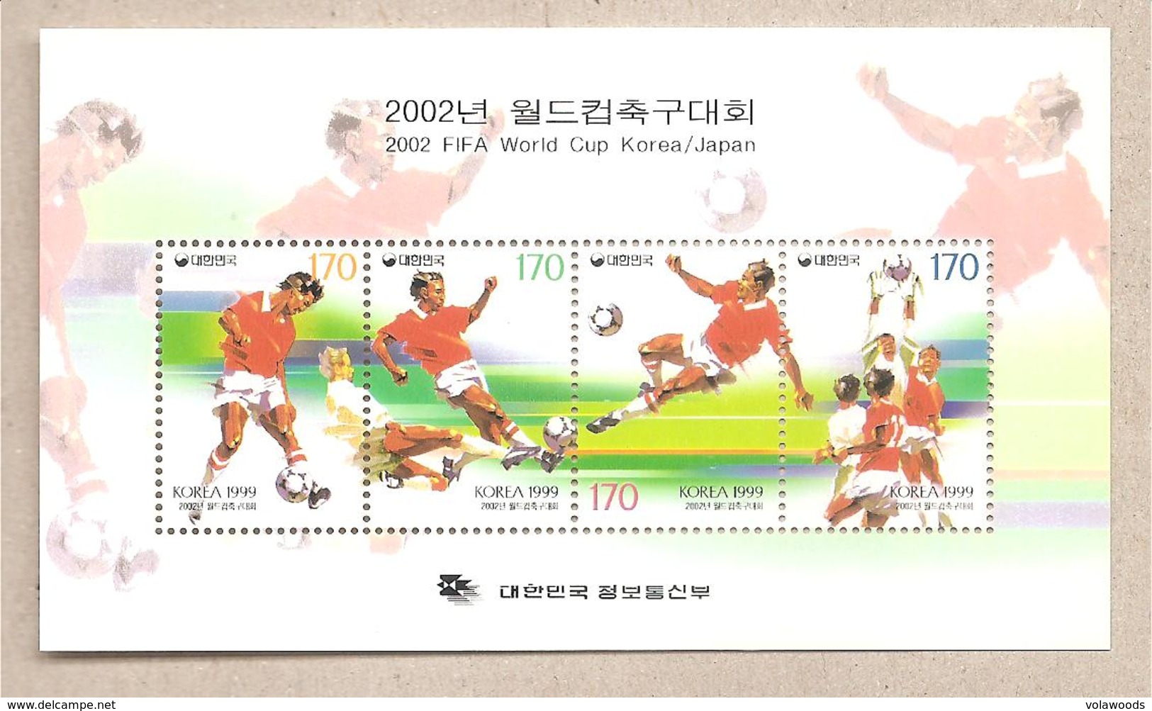 Corea Del Sud - Foglietto Con Serie Completa: Coppa Del Mondo Korea/Giappone 2002 - 2002 – South Korea / Japan