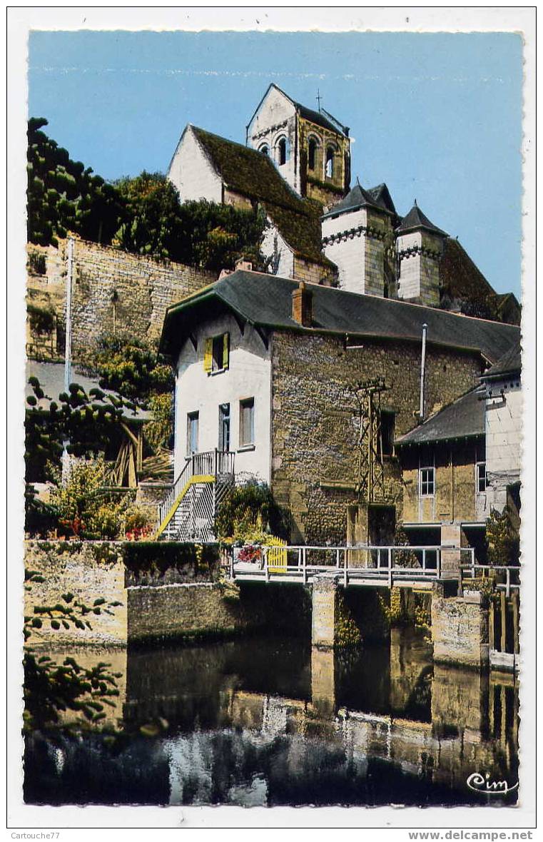 K2 - LA ROCHE-POSAY-LES-BAINS - L'église Fortifiée Au Dessus Du Moulin Sur La Creuse - La Roche Posay