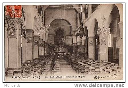 CPA 93 LES LILAS - Interieur De L Eglise - Les Lilas