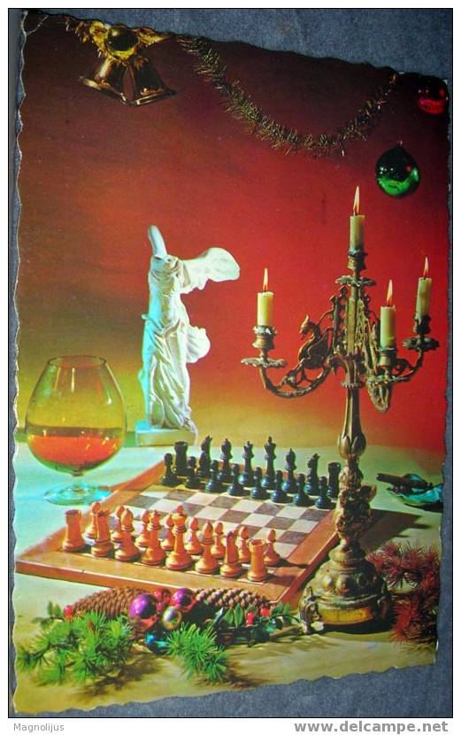 Games, Chess, Postcard - Echecs