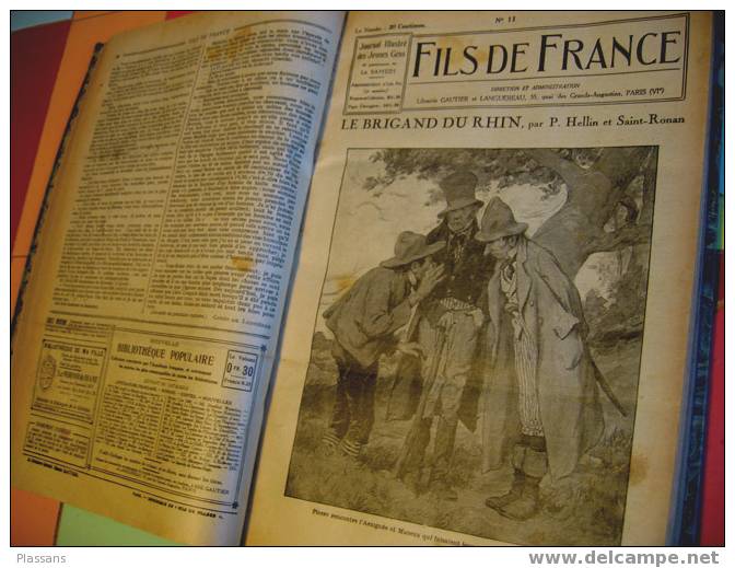 FILS De FRANCE . Journal Illustré Des Jeunes Gens- 1922 - Informations Générales